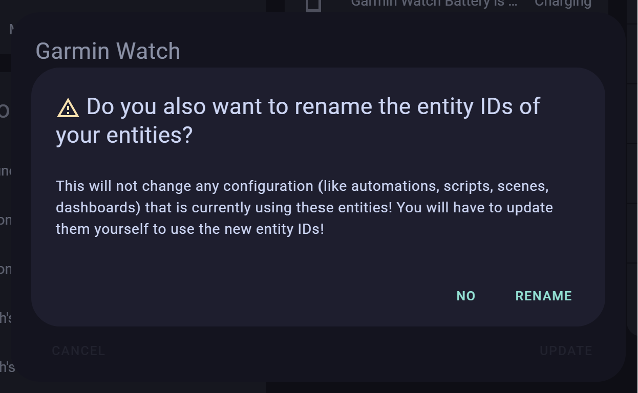 Rename entity ids